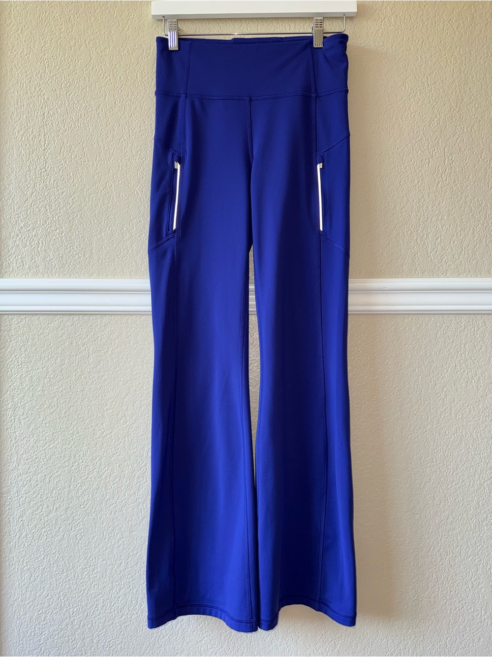 Athleta Rainier Bootcut Fleece Lined Pants Blue Purple Small